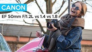 Canon EF 50mm F/1.2L vs. 1.4, 1.8 II, 1.8 STM | Battle der Portrait Objektive