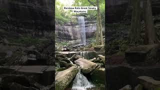 Rainbow Falls:  A Stunning Masterpiece in the Smokies #bushesonthetrail #waterfall #nature