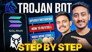 How to Use Trojan Trading Bot Solana 2025 | How to Trade on Meme Coins Beginners | Tutorial