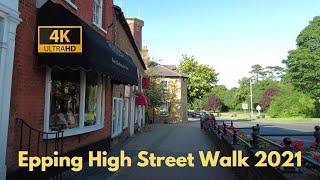 Epping High Street Walk | 4K HD | July 2021| Essex | Virtual Walking Tour  | POV | ASMR | Here We Go