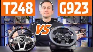 Sim Racing STEERING WHEEL comparison 2021 - T248 vs G923 [engl subs]