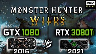 GTX 1080 vs RTX 3080 Ti in Monster Hunter Wilds - 1080p Benchmark + FSR 3 Frame Generation