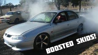 L67 VY CALAIS & VX COMMODORE SKIDS!! DESTROYED AUTO GEARBOX!!