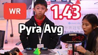 [Misscramble] 1.43 Pyraminx WR Avg Lingkun Jiang | 2.16 Winning Avg