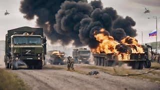 Today! Hundreds of Russian Armored Convoys Destroyed by Ukraine While Crossing the Border