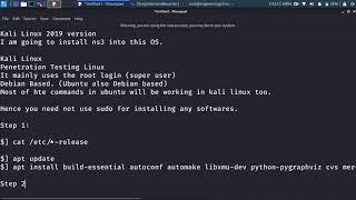 ns3 installation in Kali Linux 2019