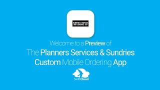 Planners Services & Sundries - Mobile App Preview PLA172W