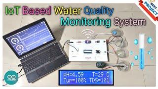 51. IoT Based WaterQuality Monitoring Using ESP32 | TDS | pH️ | Turbidity | Temp️| 2024️