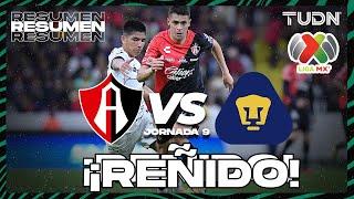 Resumen | Atlas vs Pumas | CL2024 - Liga Mx J9 | TUDN