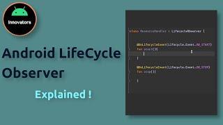 Android : Lifecycle Observer (Android Jetpack Tutorial) - Android Studio Tutorial (2021)