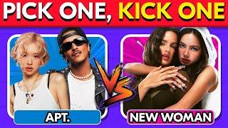 PICK ONE, KICK ONE - Song Battle of Most Popular Songs #2 | Music Quiz