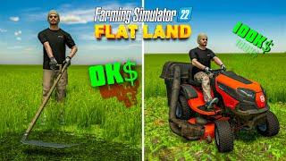 Выживаю на плоской карте Farming Simulator 22