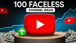 Top 100 Faceless YouTube channel ideas | 2024 High CPM & Earning