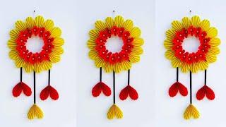 Wallmate | Paper flower Wall hanging | Wall hanging craft ideas | kagojer ful | Paper craft | Diy