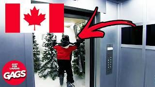 Pranks That Make Me Proud To Canadian   | Just For Laughs Gags