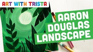 Create a Landscape Painting Inspired by Aaron Douglas Art Lesson - Art With Trista