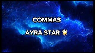 Ayra star - commas lyrics video