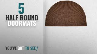 Top 10 Half Round Doormats [2018 ]: Imports Decor Synthetic Half Round Door Mat, 24" x 36", Brown