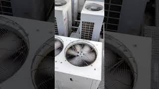 Ac fresh air handling unit outdoor inspection and service#dubai ##fahu #dubaihvactechnician