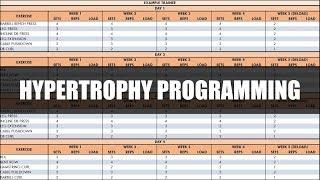 Complete Programming and Periodization for Hypertrophy Training | How to Write a Hypertrophy Program