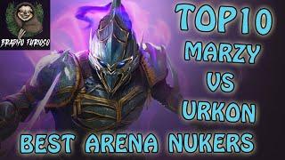 Best Nukers per Arena! #Top 10 Marzy vs Urkon | Raid Shadow Legends