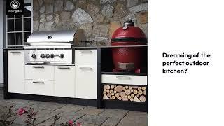 Outdoor Kitchen with mediterra design and build