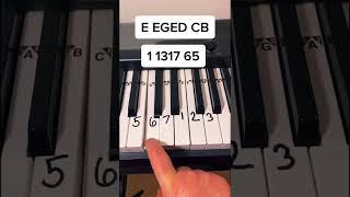 Anyone can play Seven Nation Army on piano!  #shorts #pianotutorial