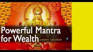 Powerful Mantra for Wealth- श्री महालक्ष्मी मंत्र  | 108 names - Lakshmi Ashtothram - @Jothishi