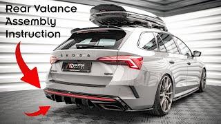 Skoda Octavia Mk4 VRS - Maxton Design Rear Valance Instruction | #Maxtonized