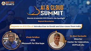 DeepTech Summits || AI Cloud Summit'24 || KNI on Introduction to GenAI and Use-cases from India