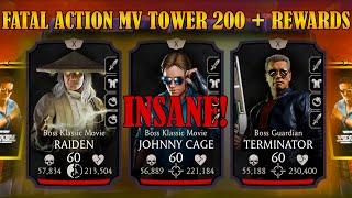 I GOT DESTROYED BY BOSSES.FATAL ACTION MOVIE TOWER 200 PLUS REWARDS. Mortal Kombat Mobile