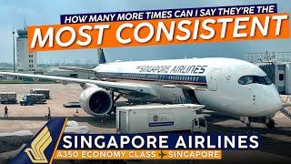 SINGAPORE AIRLINES A350 Economy Class Trip Report【Ho Chi Minh City to Singapore】THE Most Consistent