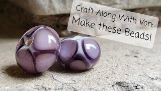 Lampwork Glass Bead: Jacaranda purple from CIM!