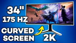 Alienware AW3423DW 34" Gaming Monitor | Deep Blacks & Superior Color Accuracy