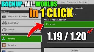 How To BACKUP Minecraft World On Android  | ? SAVE Important Minecraft Worlds