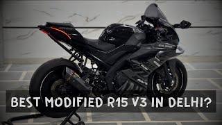 BEST MODIFIED R15 v3 in North India? PROJECT SHADOW