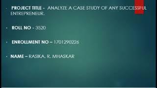 analyze a case study of any successful entrepreneur