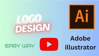 How to Design YouTube logo in Adobe illustrator || Adobe illustrator || 2024