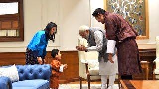 Here Is What Happened When The King Queen And Prince Of Bhutan Met PM Narendra Modi