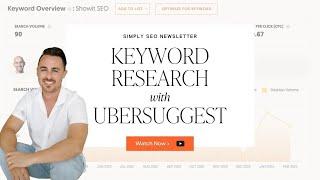 Keyword Research with Ubersuggest