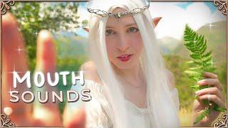 ASMR Elf touches your FACE  MOUTH SOUNDS and CARESSES in the Forest 【Fantasy Personal Attention】