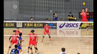 麻野堅斗 尾藤大輝 東山高校 vs 大分三好ヴァイセアドラー 第1セット 天皇杯2022 男子バレーボール Japan volleyball