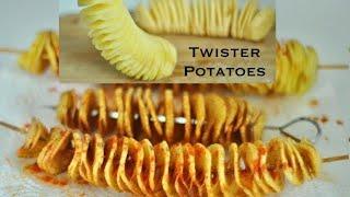 Twister Potatoes | Spiral Potato fries, homemade