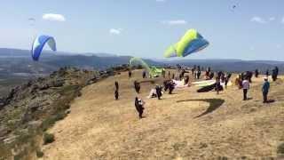 Paragliding World Cup - Parapente - Larouco July 2015 Emergency Parachute deployment of Keiko Hiraki