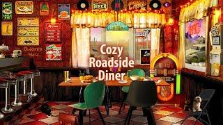 Cozy Roadside Diner day version  ASMR Ambience (cooking, purring, diner sounds) 