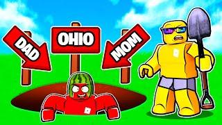 Digging To OHIO... AND EVERYWHERE in Roblox