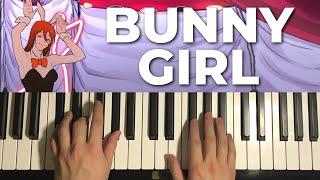 How To Play - Akasaki - Bunny Girl (Piano Tutorial Lesson)