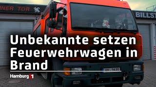 Feuerwehrwagen in Billstedt in Brand gesetzt