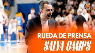 Rueda de Prensa: Salva Camps | Grupo Ureta Tizona Burgos - Silbö San Pablo Burgos (73-88)