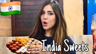 Foreigner Girl Trying Indian Sweets For The First time in Chandigarh